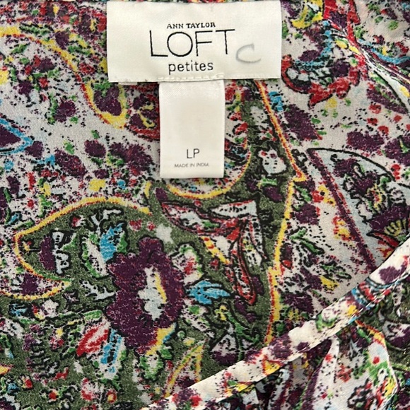 Loft Blouse, Multi Color w/ Ruffles (LP) - Picture 6 of 7